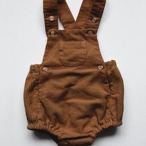 NWT The Simple Folk Overall Romper Size 3T/4T Corduroy Rust - MAKE ME AN OFFER